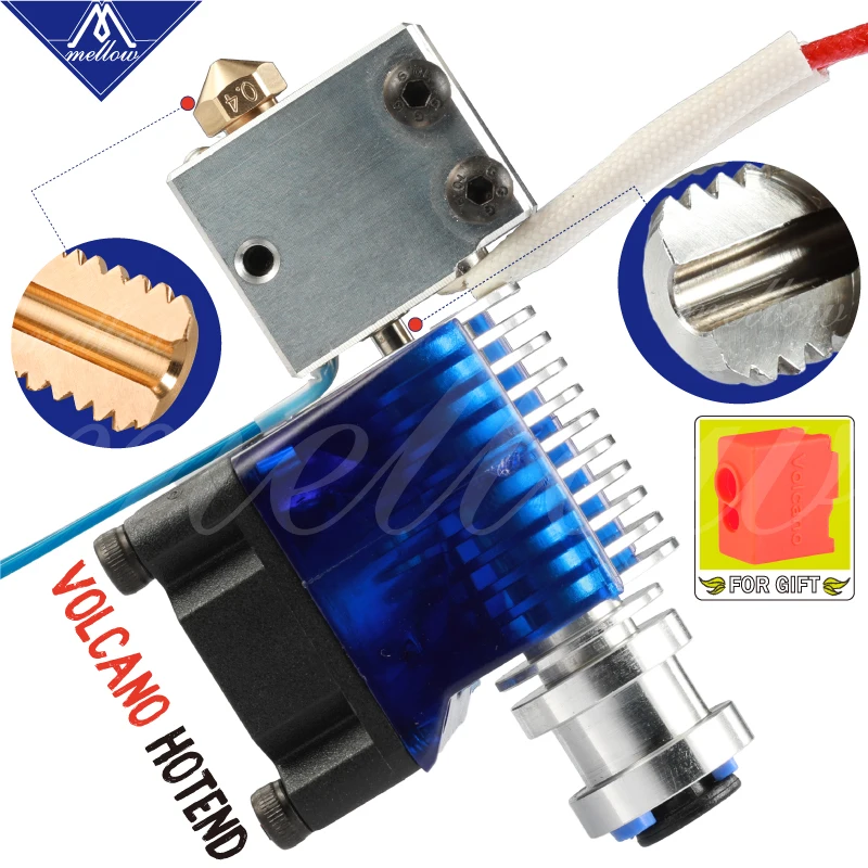 Мягкий NF V6 вулкан hotend 12V/24V Дистанционное Боуден печати J головки и вентилятор