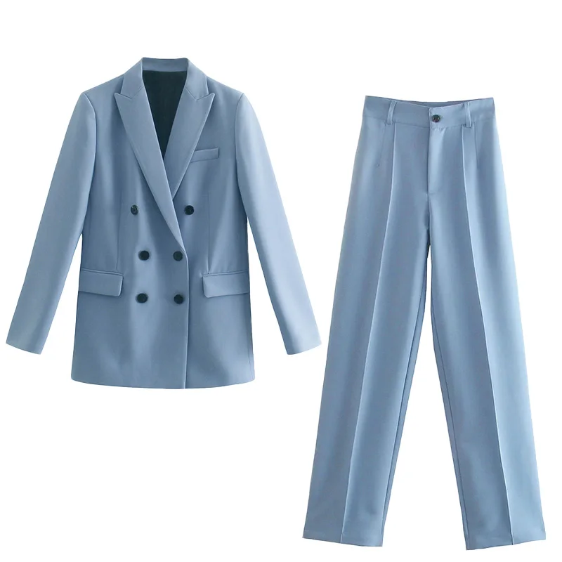 2021 New Double Breasted Chic Autumn Handsome Casual Suit Coat + High Waist Wide Leg Pants Mop Pants Women's Suit free shipping
2021 New Double Breasted Chic Autumn Handsome Casual Suit Coat + High Waist Wide Leg Pants Mop Pants Women's Suit free shipping