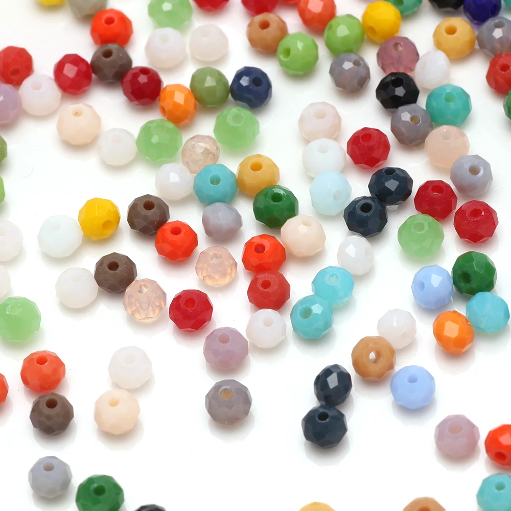 600Pcs Crystal Round Beads Wholesale In Bulk 4mm Faceted Glass Rondelle Loose Spacer Beading For DIY Making Jewelry Making
600Pcs Crystal Round Beads Wholesale In Bulk 4mm Faceted Glass Rondelle Loose Spacer Beading For DIY Making Jewelry Making