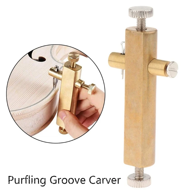 Brass Purfling Inlay Inlaid Groove Maker/Carver/Luthier Tool Musical Instrument Accessories Violin Making Tools
Brass Purfling Inlay Inlaid Groove Maker/Carver/Luthier Tool Musical Instrument Accessories Violin Making Tools