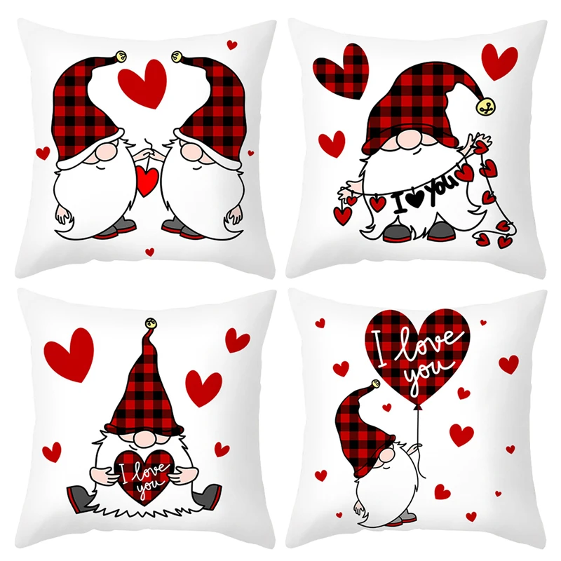 45x45cm Faceless Gnomes Cushion Cover Decorative For Sofa Wedding Party Supplies Kiss I Love You Romantic Valentine's Day Gifts
45x45cm Faceless Gnomes Cushion Cover Decorative For Sofa Wedding Party Supplies Kiss I Love You Romantic Valentine's Day Gifts