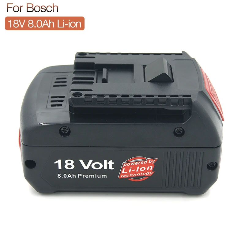 Перезаряжаемый литий-ионный аккумулятор 8000 мАч для Bosch 18 в 8 А BAT609 BAT610 BAT622 GSR 18 V-LI, электроинструменты
Перезаряжаемый литий-ионный аккумулятор 8000 мАч для Bosch 18 в 8 А BAT609 BAT610 BAT622 GSR 18 V-LI, электроинструменты