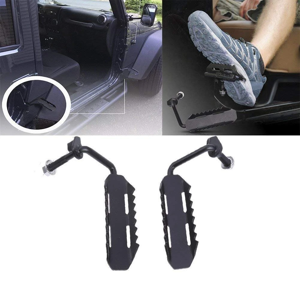 1 Pair Black Steel Jeep Foot Pegs Exterior Door Hinge Foot Rest Peg Pedal For Jeep Wrangler JK JKU 2007-2018
1 Pair Black Steel Jeep Foot Pegs Exterior Door Hinge Foot Rest Peg Pedal For Jeep Wrangler JK JKU 2007-2018