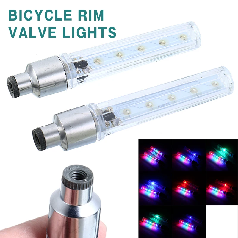 2pcs Colorful Bicycle Rim Valve Lights 5 LED 32 Modes Bike Light Install At Bicycle Wheel Tire Valve's Bicycle Accessories
2pcs Colorful Bicycle Rim Valve Lights 5 LED 32 Modes Bike Light Install At Bicycle Wheel Tire Valve's Bicycle Accessories