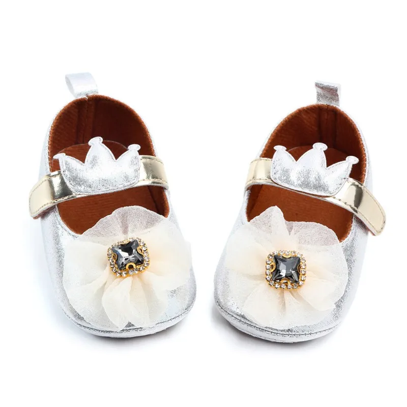 Lovely Girls Shoes Floral Crown Baby First Walkers Newborn Toddler Girl Princess Shoes Soft Sole Anti-slip Crib Shoes 3-11M
Lovely Girls Shoes Floral Crown Baby First Walkers Newborn Toddler Girl Princess Shoes Soft Sole Anti-slip Crib Shoes 3-11M