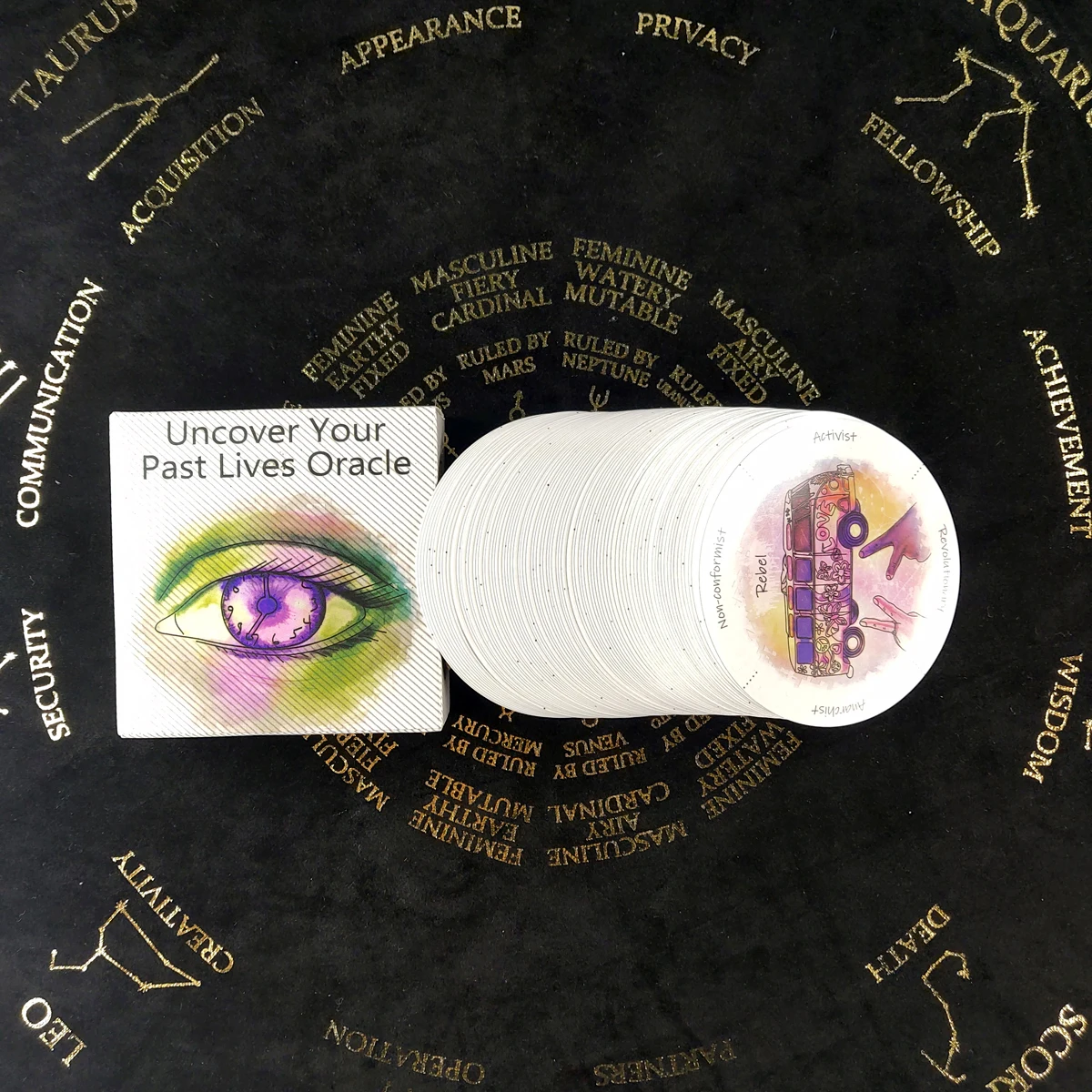 Uncover Your Past Lives Oracle Tarot Cards Deck Board Game Fortune-telling For Fate Divination Entertainment With PDF Guidebook
Uncover Your Past Lives Oracle Tarot Cards Deck Board Game Fortune-telling For Fate Divination Entertainment With PDF Guidebook