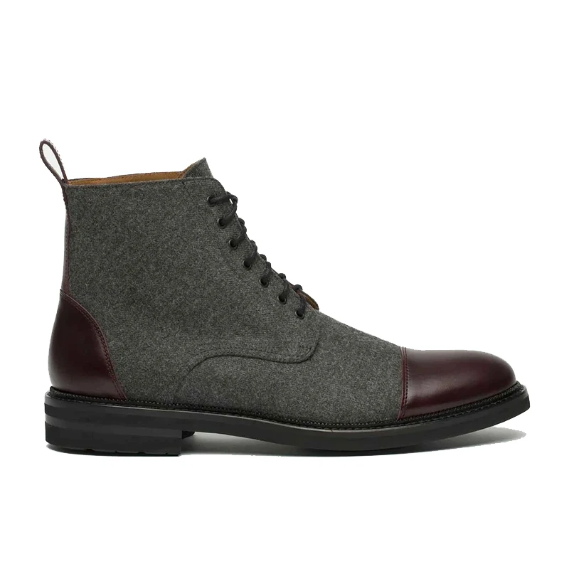 Fashion Men Shoes Top Quality Vintage PU Leather Plaid Boots Lace Up Mens Boots Casual Zapatos De Hombre Ankle Boots Rubber Boot
Fashion Men Shoes Top Quality Vintage PU Leather Plaid Boots Lace Up Mens Boots Casual Zapatos De Hombre Ankle Boots Rubber Boot