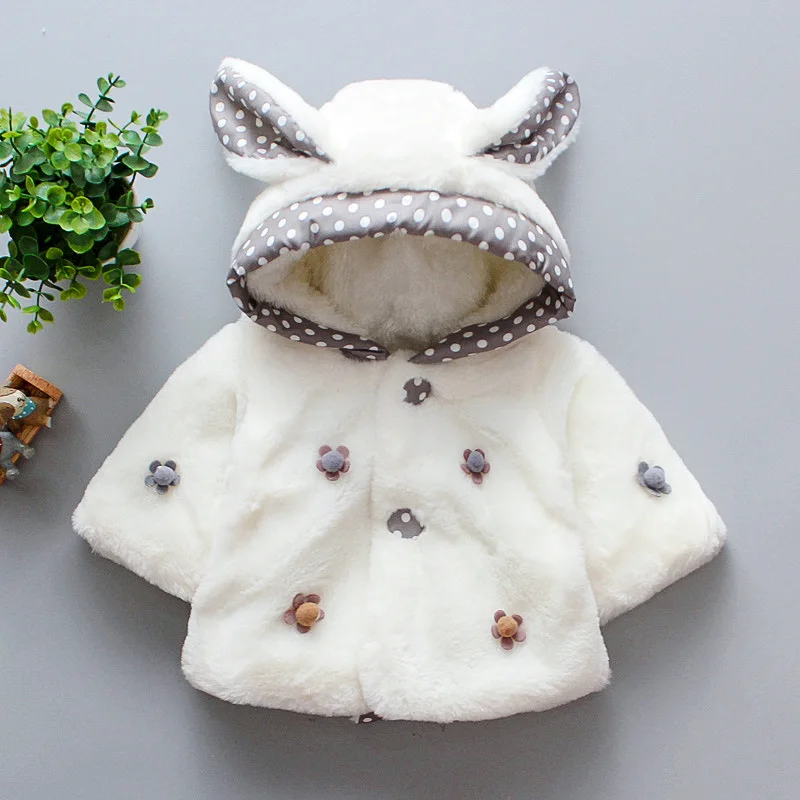 Abrigo de lana con orejas de conejo para niñas pequeñas, chaqueta con capucha de manga de murciélago, prendas de vestir para
Abrigo de lana con orejas de conejo para niñas pequeñas, chaqueta con capucha de manga de murciélago, prendas de vestir para