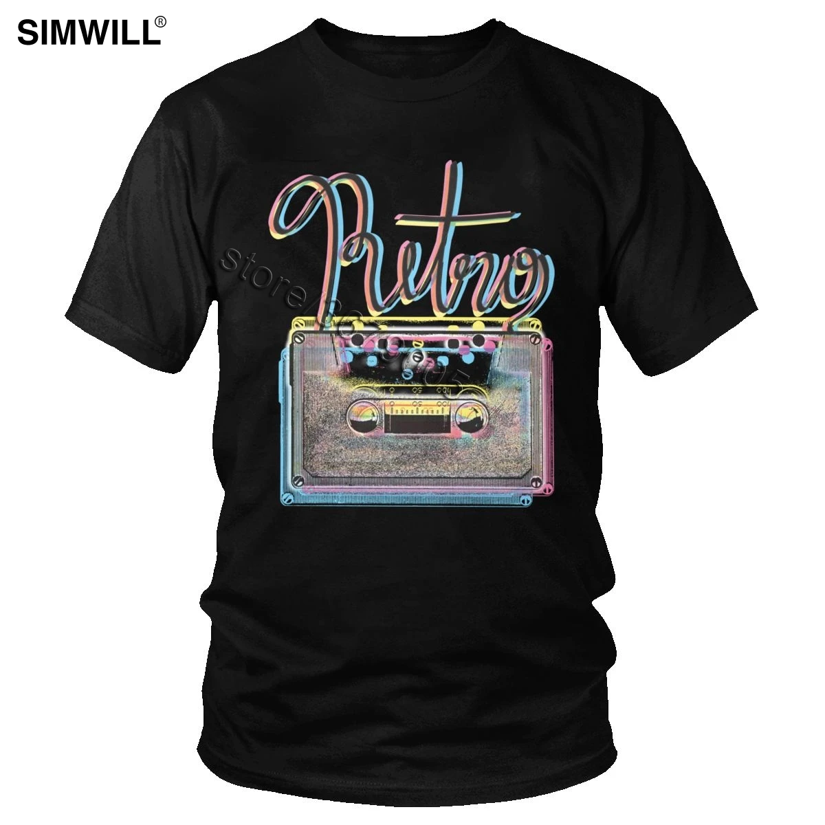 Vintage Retro Cassette T-Shirt Men Summer Soft Cotton T Shirt Round Neck Short Sleeved 80S Glitch Tape Tshirts Casual Tee 
Vintage Retro Cassette T-Shirt Men Summer Soft Cotton T Shirt Round Neck Short Sleeved 80S Glitch Tape Tshirts Casual Tee