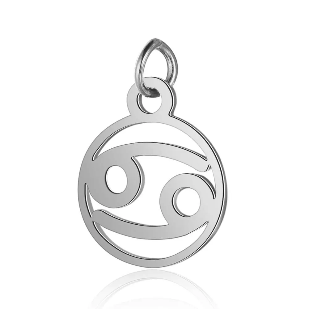 12pcs/lot Stainless Steel Steel Color 12 Zodiac Charm DIY Constellation Charms with Jump Ring for Making Jewelry Accessories
12pcs/lot Stainless Steel Steel Color 12 Zodiac Charm DIY Constellation Charms with Jump Ring for Making Jewelry Accessories