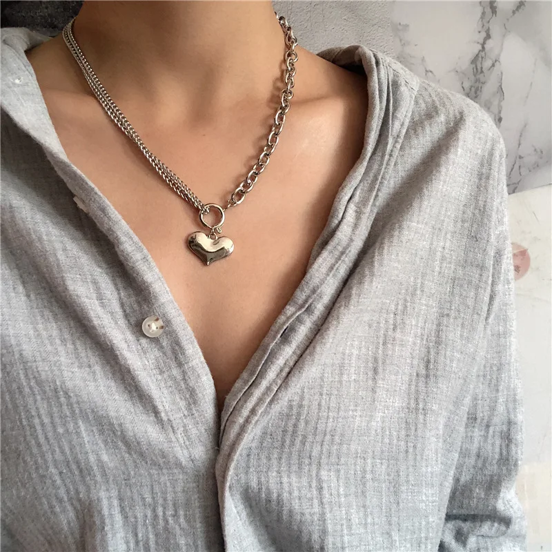 Модное асимметричное ожерелье в стиле ретро с холодным ветром и любовью женское