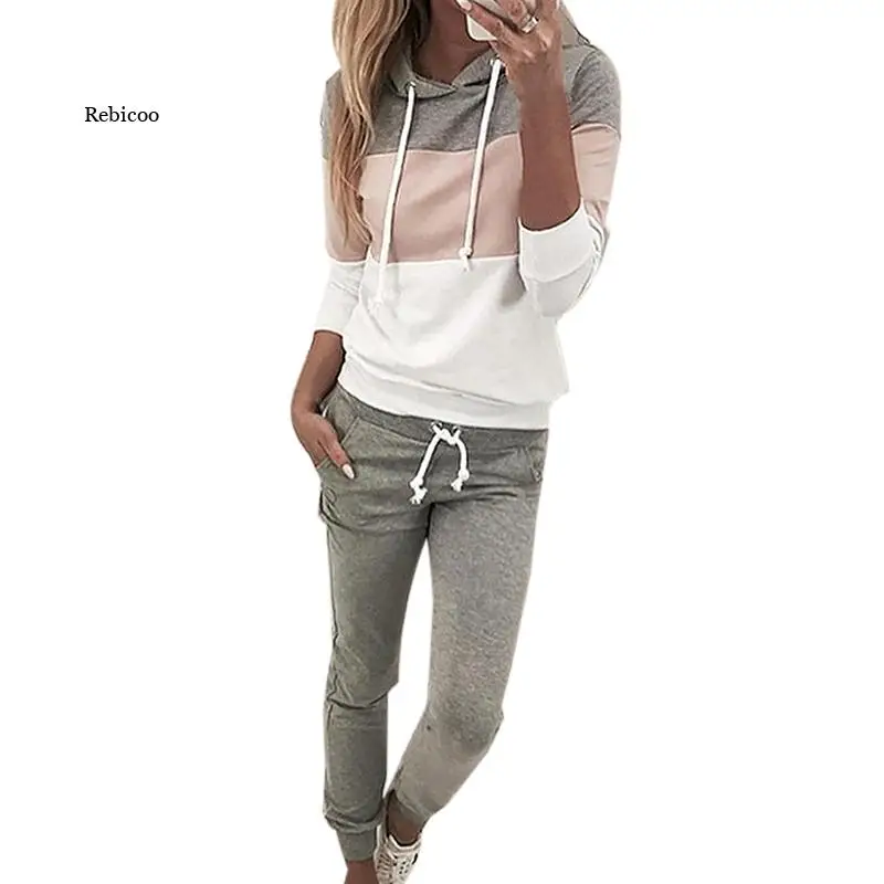 Women's Two-Piece New Style Long-Sleeved Korean Color Patch Splicing Casual Suit
Women's Two-Piece New Style Long-Sleeved Korean Color Patch Splicing Casual Suit