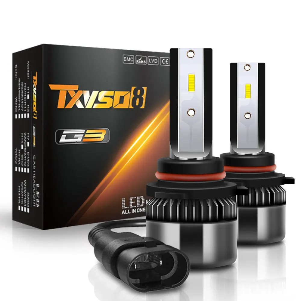 TXVSO8 12V Universal HB4 Diode Lamps 6000K lights 9006 Led Headlights 50W/Bulb for Automobiles 10000LM Bombillas Led Coche
TXVSO8 12V Universal HB4 Diode Lamps 6000K lights 9006 Led Headlights 50W/Bulb for Automobiles 10000LM Bombillas Led Coche