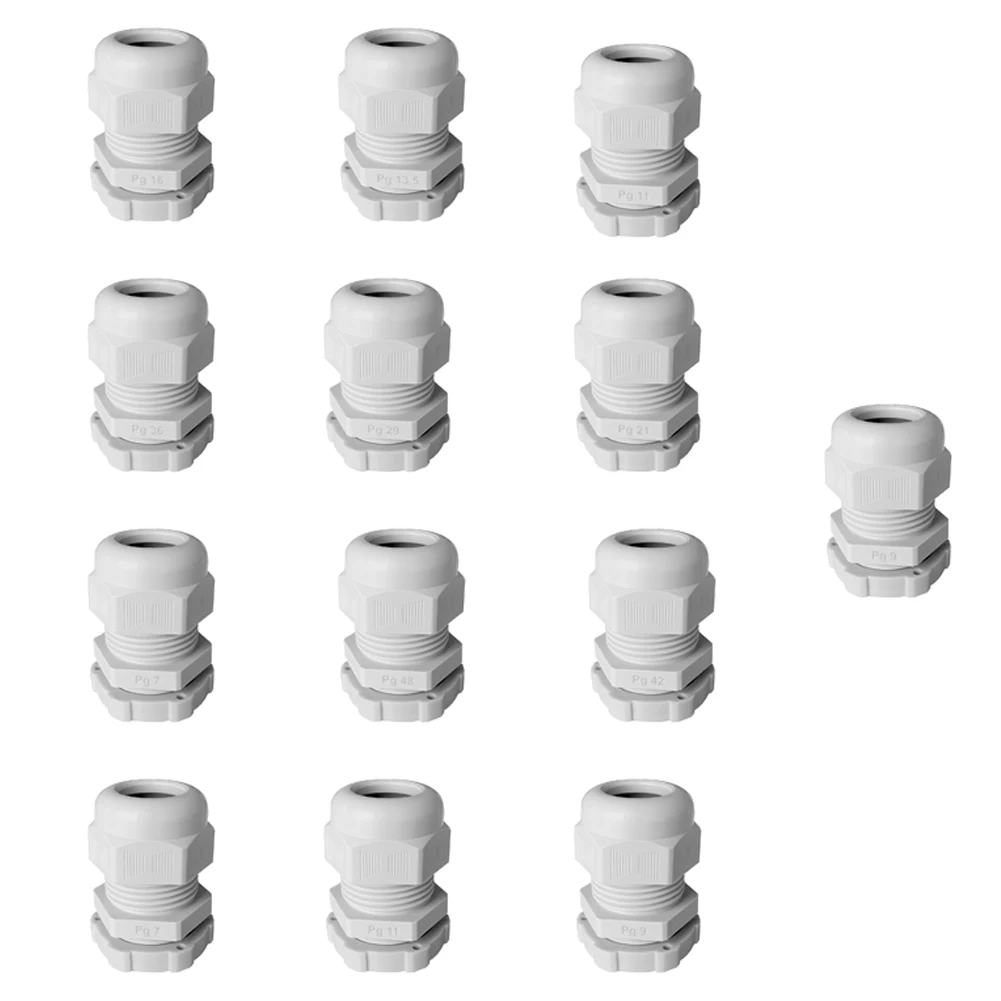 Waterproof Cable Gland Plastic Cable Entry Connector IP68 For PG7 PG9 PG11 PG13.5 PG16 PG19 PG21 PG25 PG29 PG36 PG42 PG48 PG63
Waterproof Cable Gland Plastic Cable Entry Connector IP68 For PG7 PG9 PG11 PG13.5 PG16 PG19 PG21 PG25 PG29 PG36 PG42 PG48 PG63