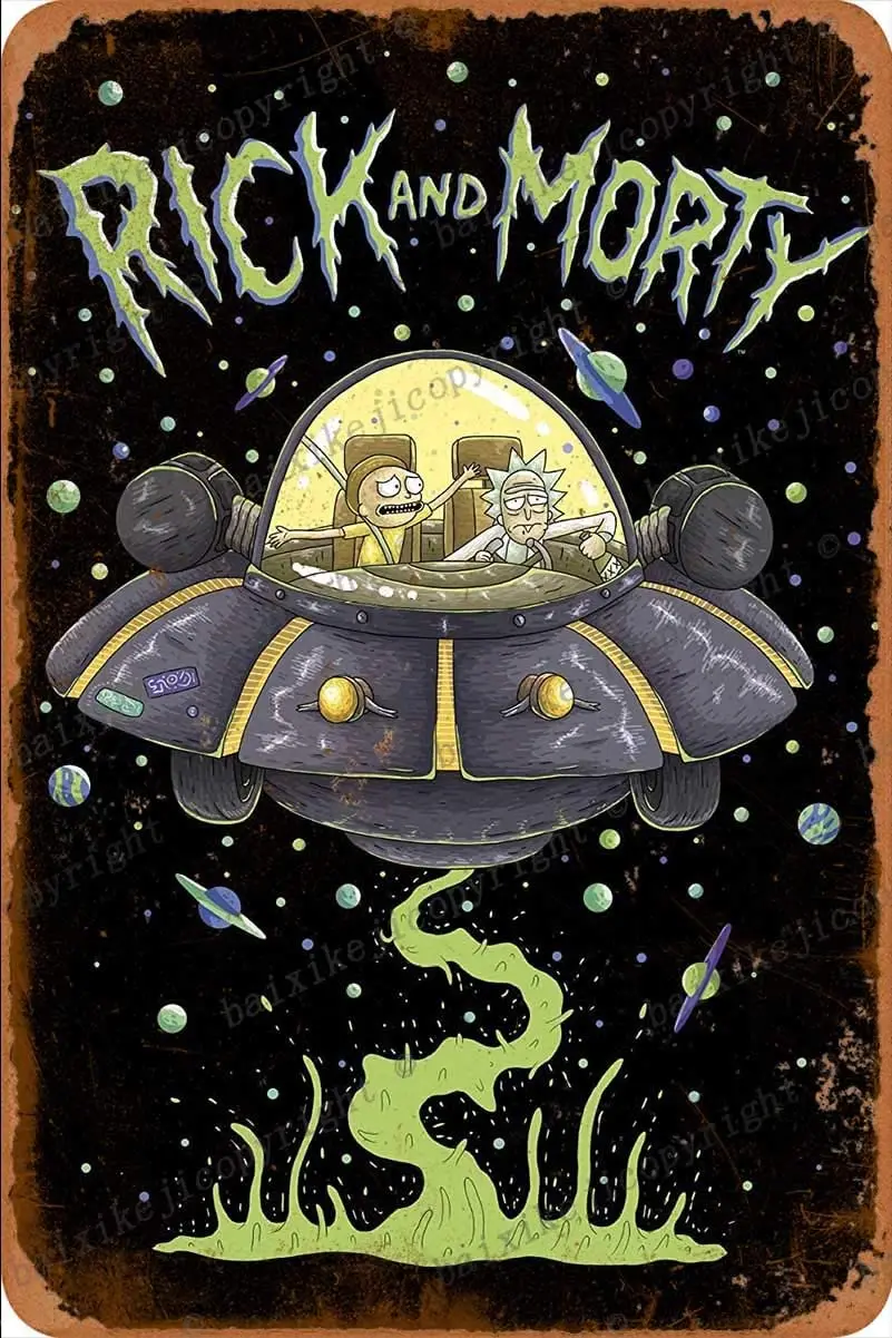 Rick And Morty Tin Sign Vintage Metal Sign Poster Home Wall Decor Cafe Bar Pub Club Gift
Rick And Morty Tin Sign Vintage Metal Sign Poster Home Wall Decor Cafe Bar Pub Club Gift
