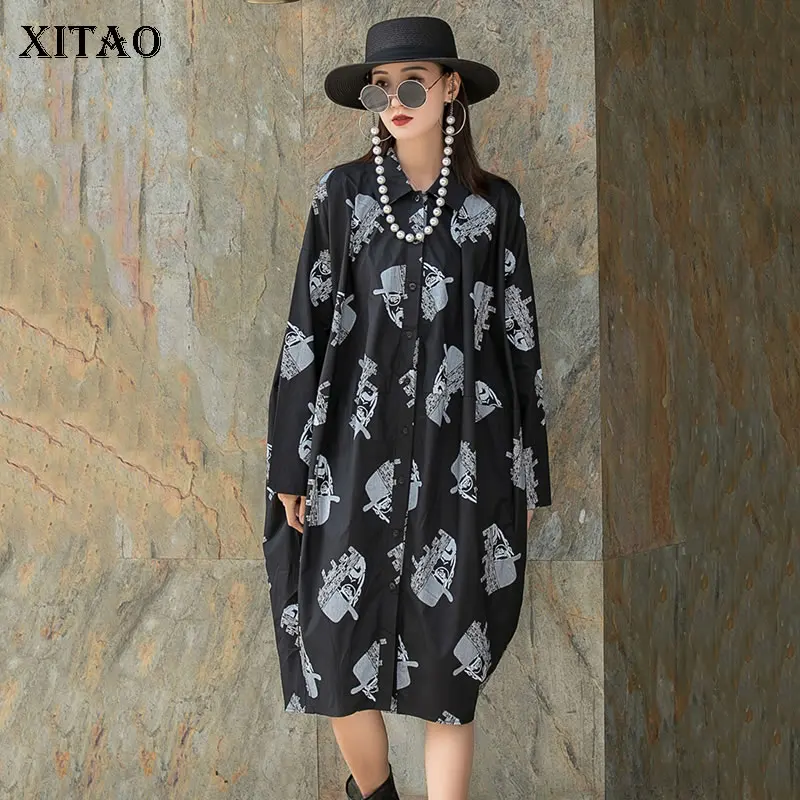 XITAO Casual Print Shirt Dress Autumn New Fashion Loose Large Size Women Loose All-match Single Breasted Shirt Dress WMD2839
XITAO Casual Print Shirt Dress Autumn New Fashion Loose Large Size Women Loose All-match Single Breasted Shirt Dress WMD2839