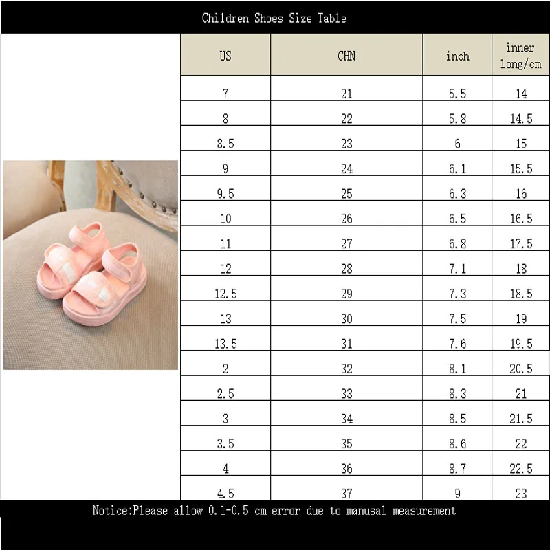 Children's shoes summer casual sandals light and comfortable boys beach shoes girls open toe sandals
Children's shoes summer casual sandals light and comfortable boys beach shoes girls open toe sandals