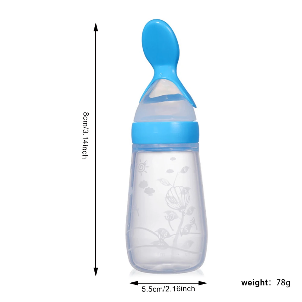 125ML Solid Feeding Bottle Cup Silicone Squeeze Rice Paste Bottle Spoon for Baby Infant Training Feeder Newborn Dispensing Spoon
125ML Solid Feeding Bottle Cup Silicone Squeeze Rice Paste Bottle Spoon for Baby Infant Training Feeder Newborn Dispensing Spoon