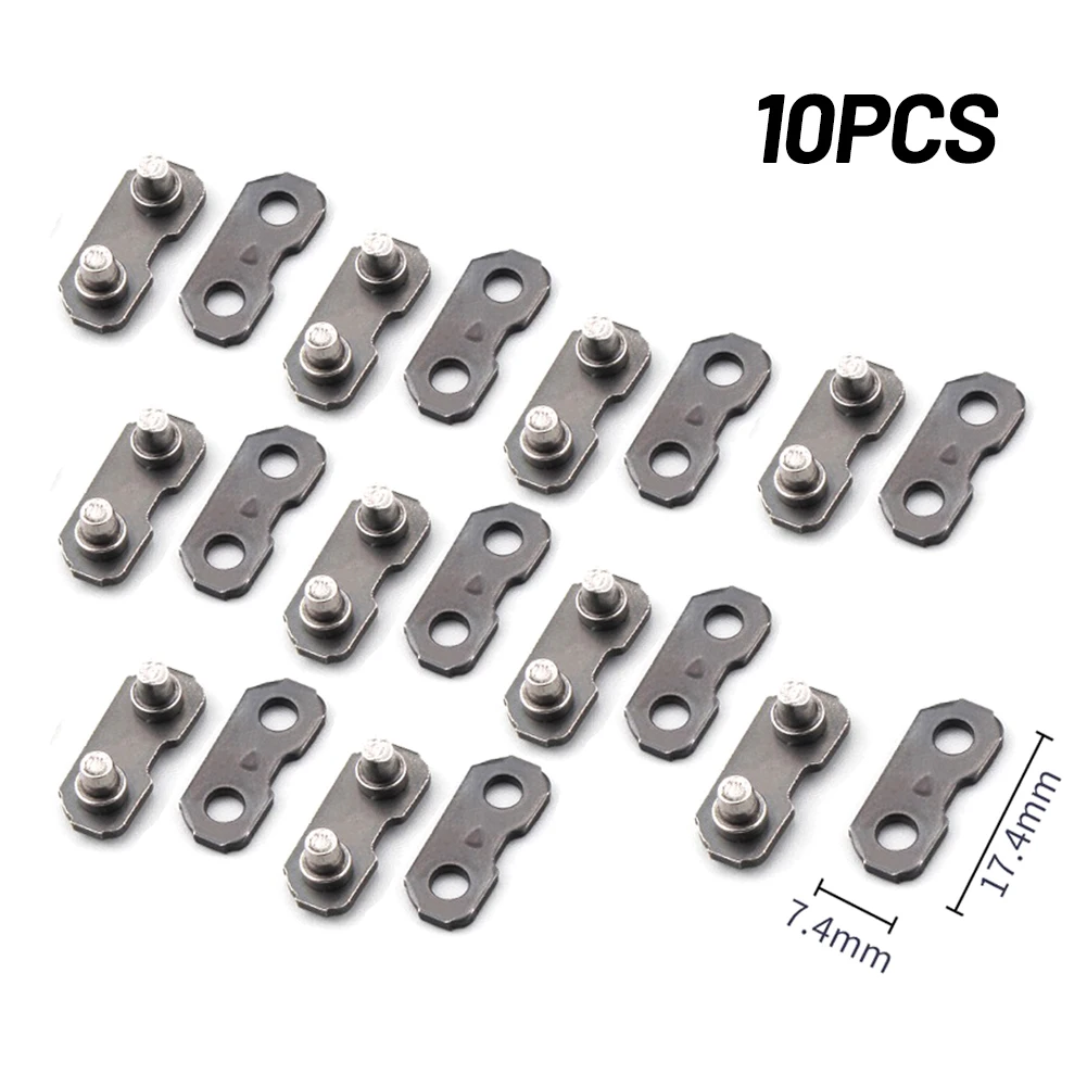 10 Pcs Chainsaw Chain Link Joint Connectors Repair Kits For 3/8-LP Master Link Tie Straps Chainsaw Accessories
10 Pcs Chainsaw Chain Link Joint Connectors Repair Kits For 3/8-LP Master Link Tie Straps Chainsaw Accessories