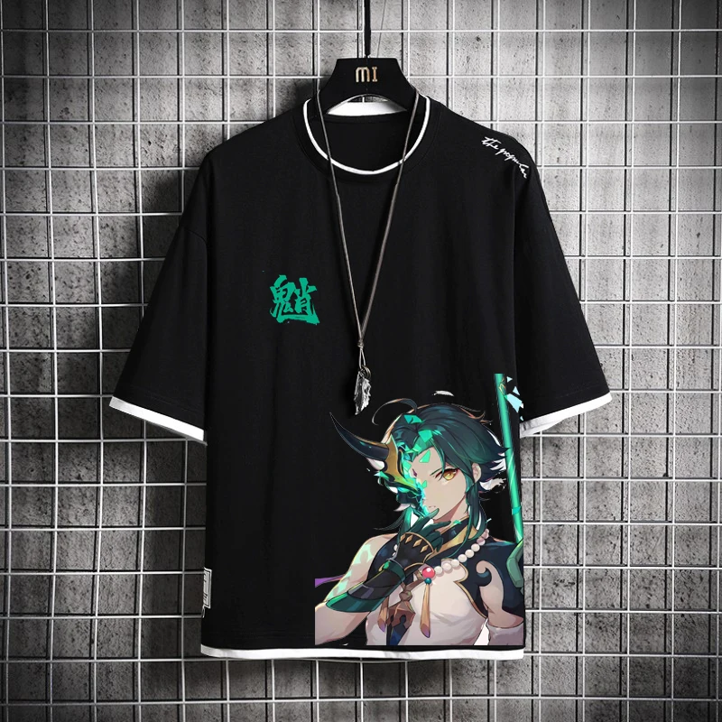 Game Genshin Impact Xiao Cosplay Anime Men Women Japanese Fashion Loose Student Summer Short Sleeve T-shirt
Game Genshin Impact Xiao Cosplay Anime Men Women Japanese Fashion Loose Student Summer Short Sleeve T-shirt