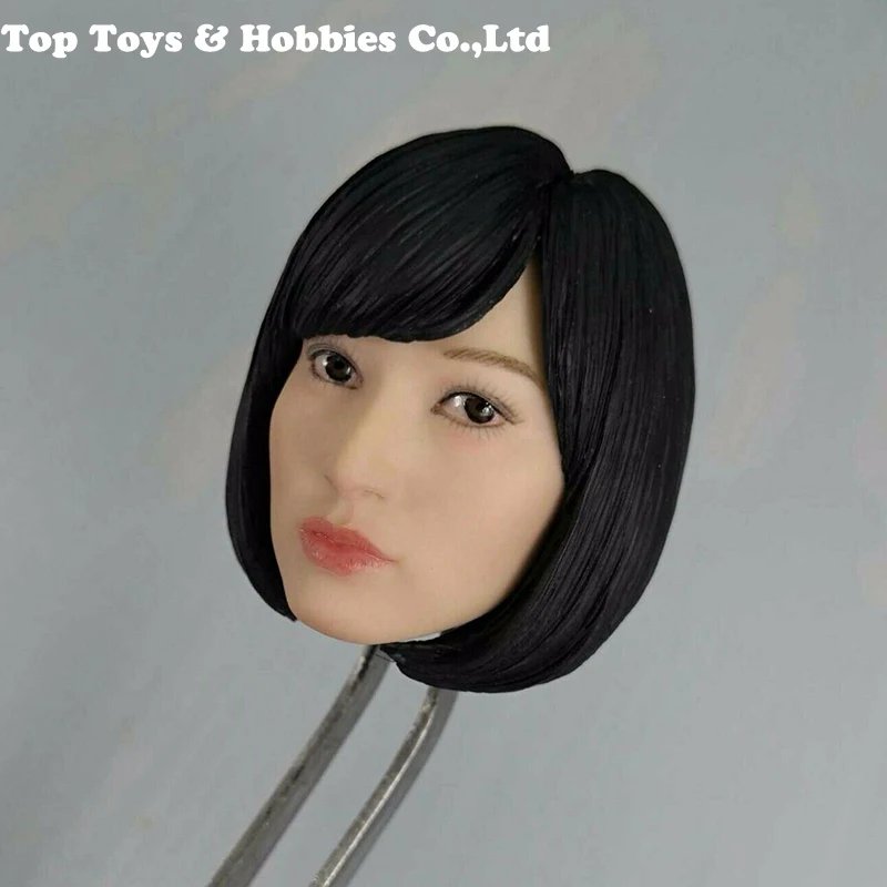 1:6 Scale Beauty Girl Head Sculpt With Dark Black Pvc Hair Asian Star Head Carving 12'' Figure Short White Skin Head
1:6 Scale Beauty Girl Head Sculpt With Dark Black Pvc Hair Asian Star Head Carving 12'' Figure Short White Skin Head