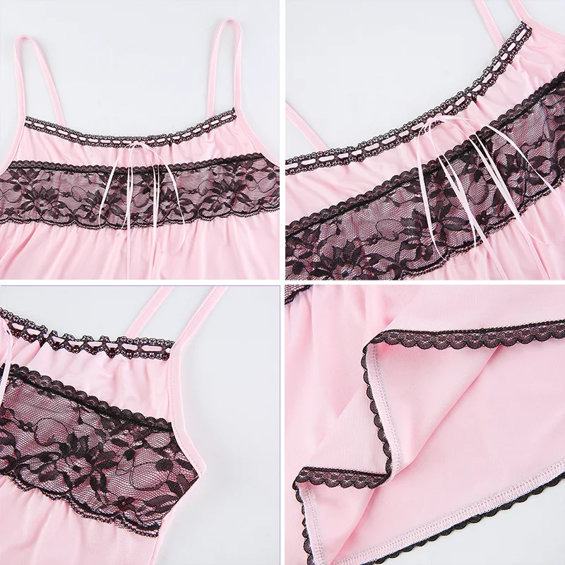 Rockmore Lace Patchwork Tank Top Womens Clothing Y2K Sexy Summer Streetwear Female Fashion Sleeveless Crop Top Camis Egirl Pink
Rockmore Lace Patchwork Tank Top Womens Clothing Y2K Sexy Summer Streetwear Female Fashion Sleeveless Crop Top Camis Egirl Pink