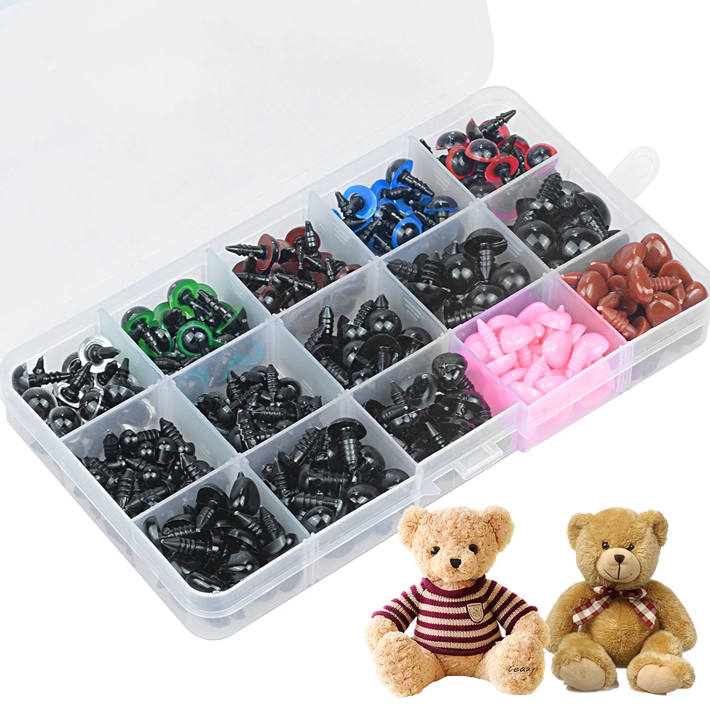 1 Box 200/700/566pcs Black White Mix Color 4mm To 18mm Kits DIY Washers Bear Dolls Stuffed Noses Eyes Craft Safety Eyes Teddy
1 Box 200/700/566pcs Black White Mix Color 4mm To 18mm Kits DIY Washers Bear Dolls Stuffed Noses Eyes Craft Safety Eyes Teddy