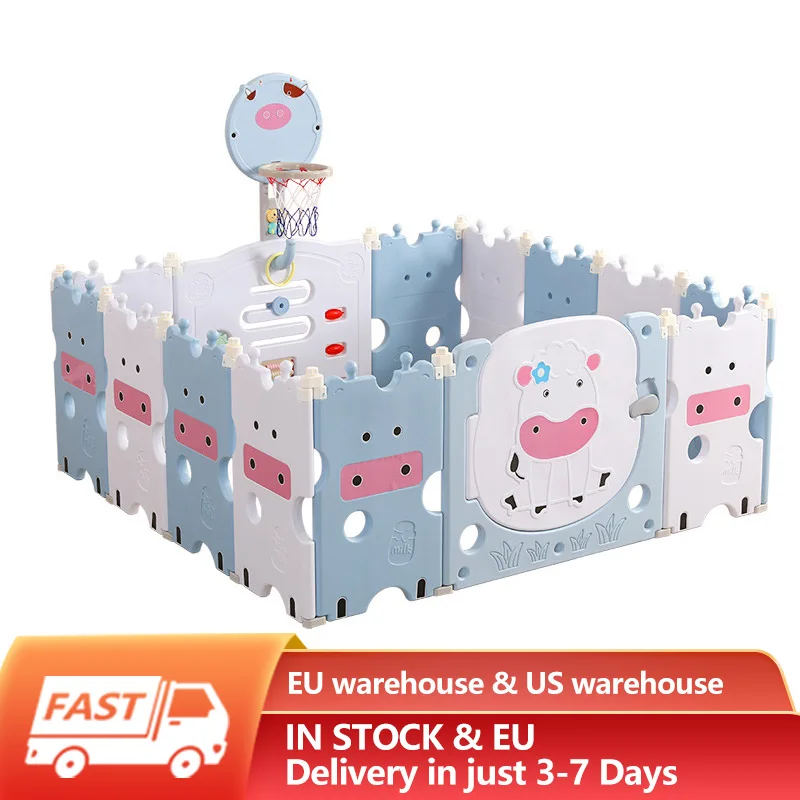 Children Infant Plastic Gaming Fence Baby Playpen Creeping Mat Step Guardrail Safe Fence Household Indoor Playground For 0-6
Children Infant Plastic Gaming Fence Baby Playpen Creeping Mat Step Guardrail Safe Fence Household Indoor Playground For 0-6