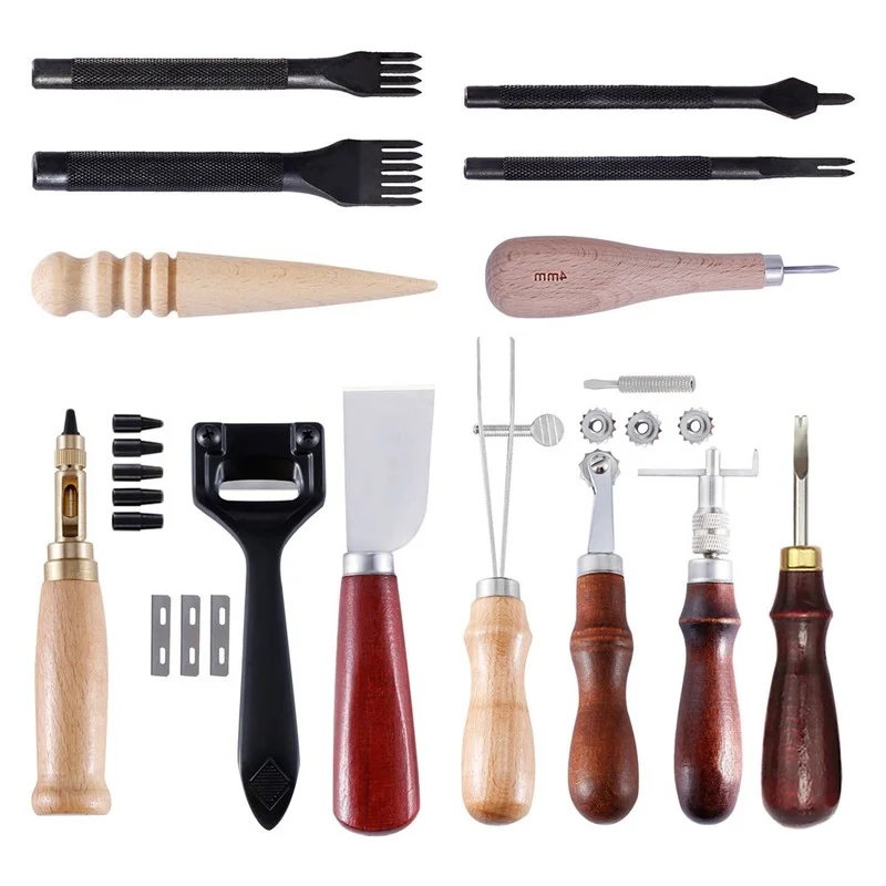 Leather Craft Hand Sewing Stitching Punch Carving Work Saddle Thinning Knife Accessories Wax Thimble Beginner Repair Craft Tools
Leather Craft Hand Sewing Stitching Punch Carving Work Saddle Thinning Knife Accessories Wax Thimble Beginner Repair Craft Tools