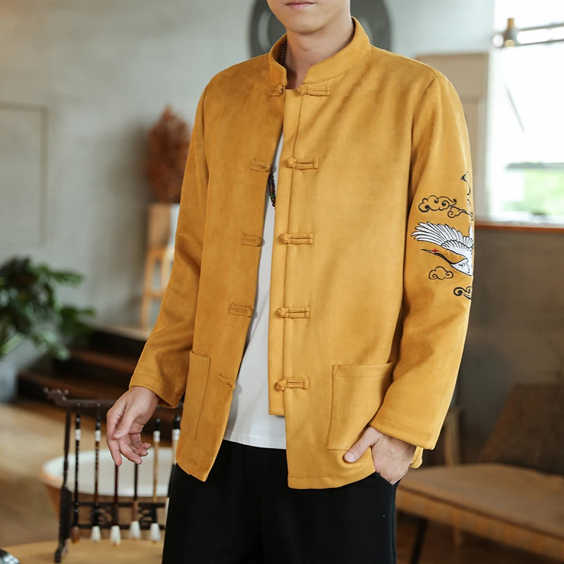 2021 Autumn Men Chinese Style Embroidery Stand Collar Tang Suit Jacket Plus Size Man Loose Casual Vintage Coat Male Overcoat
2021 Autumn Men Chinese Style Embroidery Stand Collar Tang Suit Jacket Plus Size Man Loose Casual Vintage Coat Male Overcoat