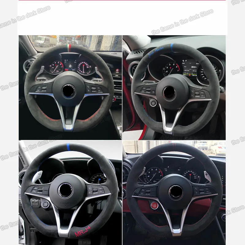 Lsrtw2017 Cow Leather Car Steering Wheel Cover for Alfa Romeo Giulia Stelvio 2016 2017 2018 2019 2020 Accessories Auto
Lsrtw2017 Cow Leather Car Steering Wheel Cover for Alfa Romeo Giulia Stelvio 2016 2017 2018 2019 2020 Accessories Auto