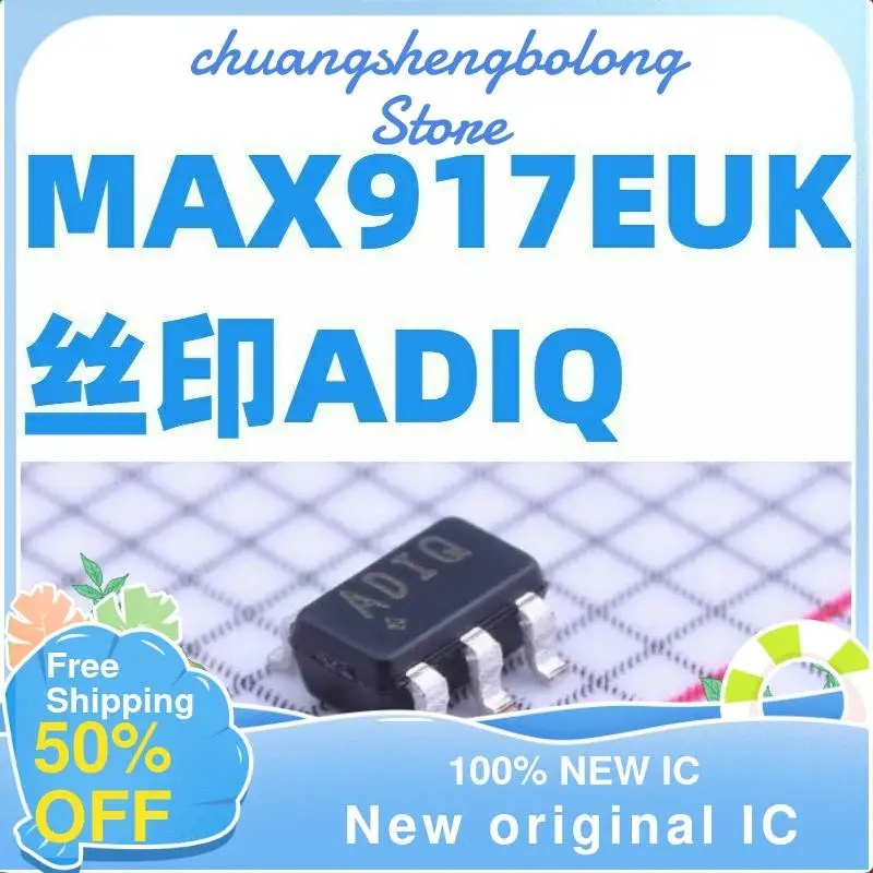 10-200PCS MAX917EUK Screen-printed ADIQ MAX917 SOT23-5 New Original Transceiver/Driver
10-200PCS MAX917EUK Screen-printed ADIQ MAX917 SOT23-5 New Original Transceiver/Driver