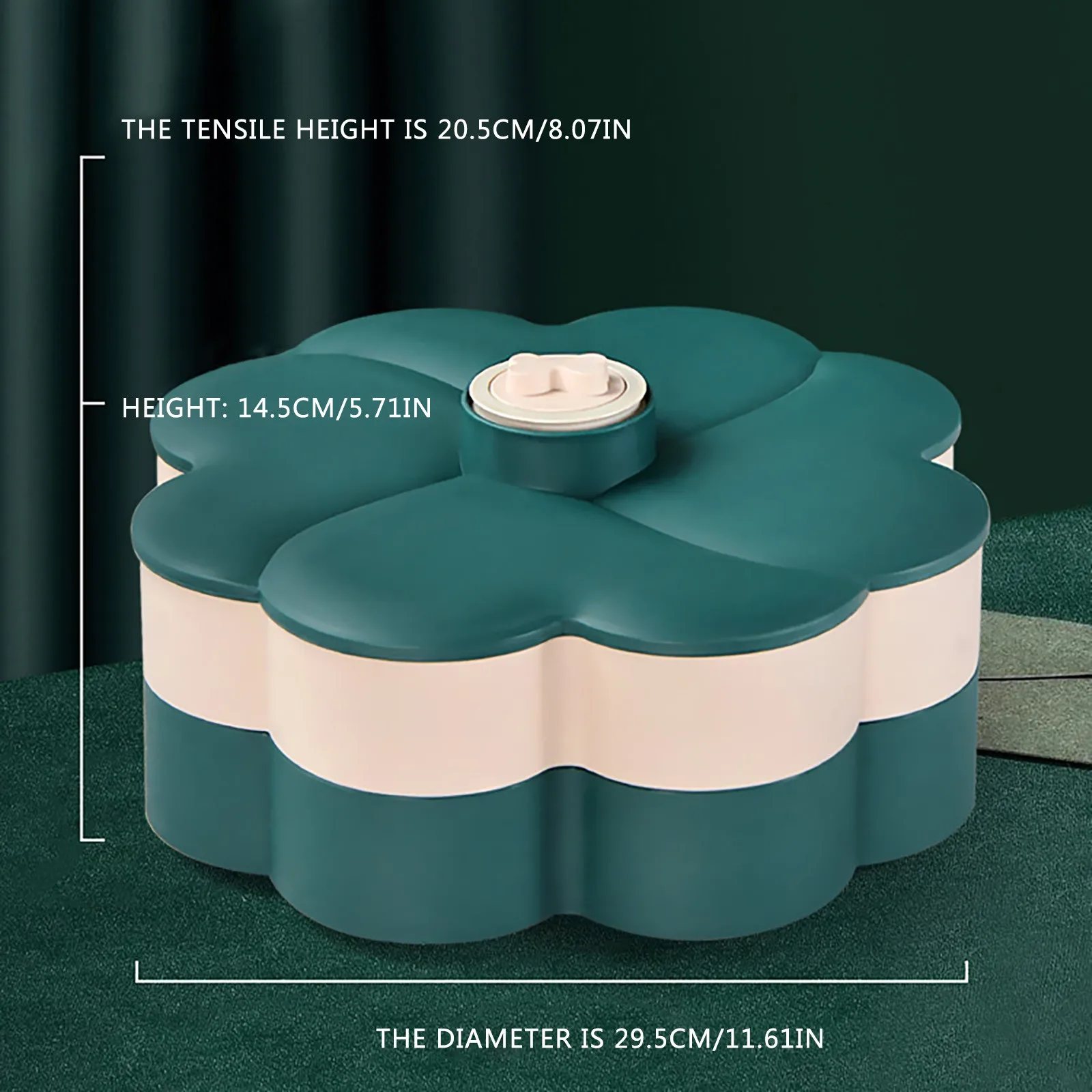 Candy Box Double Layer Candy And Dried Fruit Plate Creative Rotating Design Dessert Plate
Candy Box Double Layer Candy And Dried Fruit Plate Creative Rotating Design Dessert Plate