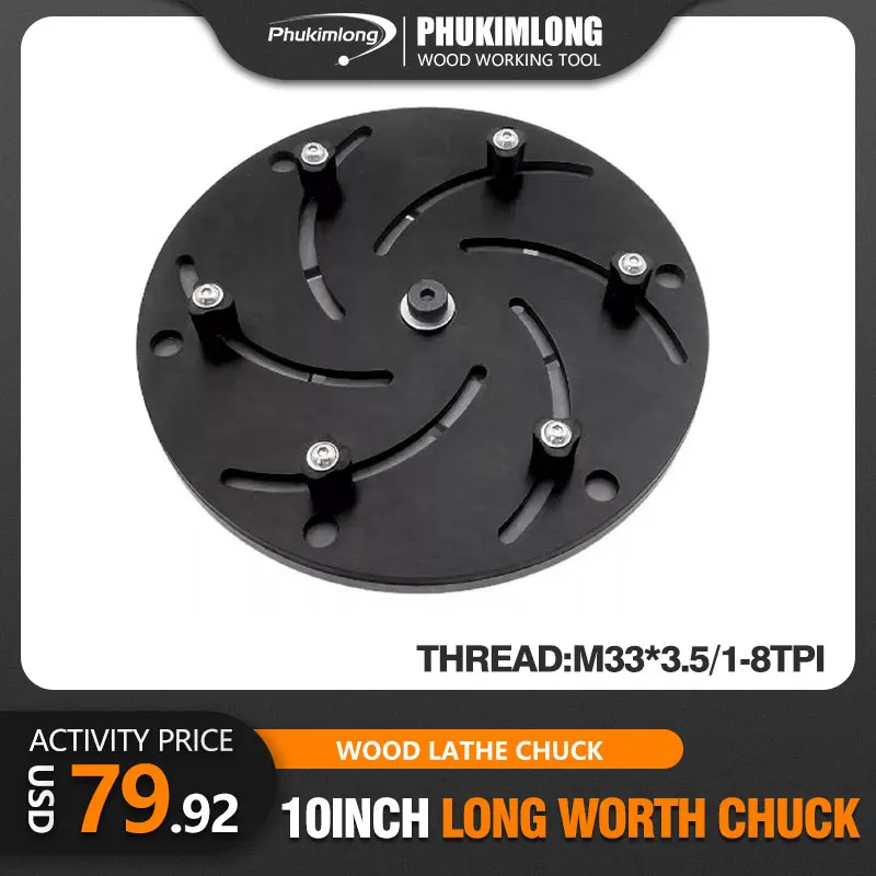 WOODIY 10“ 250mm Wood Turning Lathe Chuck Bowl Making Clamping Protecting Chuck Woodworking Machine Tool Accessories
WOODIY 10“ 250mm Wood Turning Lathe Chuck Bowl Making Clamping Protecting Chuck Woodworking Machine Tool Accessories