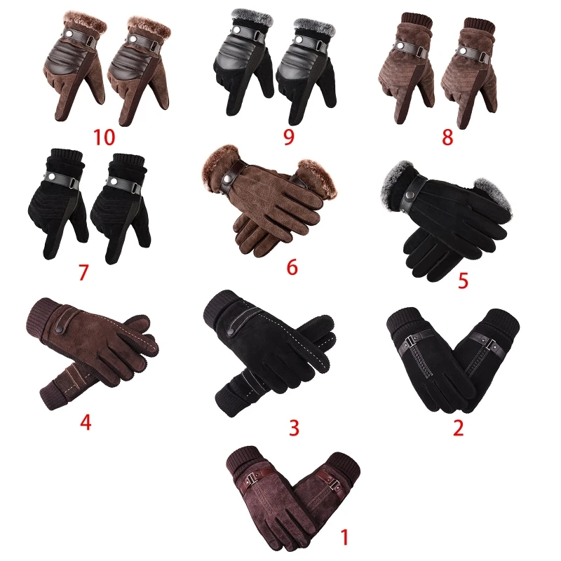 Men Winter Autumn Faux Leather Thermal Touch Screen Gloves Thicken Plush Lining Warm Windproof Anin-Slip Cycling Mittens
Men Winter Autumn Faux Leather Thermal Touch Screen Gloves Thicken Plush Lining Warm Windproof Anin-Slip Cycling Mittens