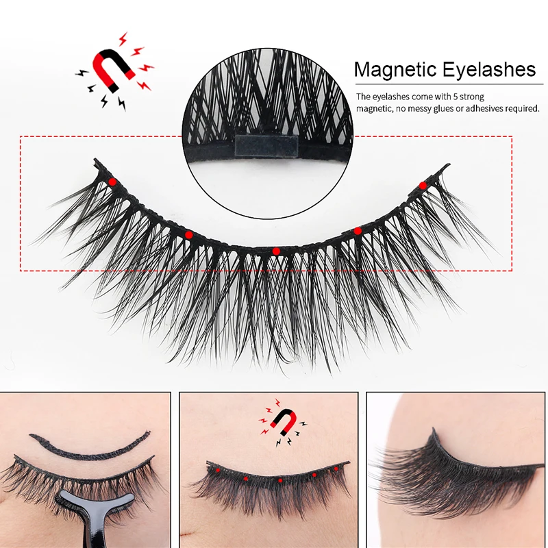 1Pair False eyelashes Magnetic Eyelashes Magnet Eyeliner Fake Eyelash Waterproof curly Long Lasting true styles mink lashes 
1Pair False eyelashes Magnetic Eyelashes Magnet Eyeliner Fake Eyelash Waterproof curly Long Lasting true styles mink lashes