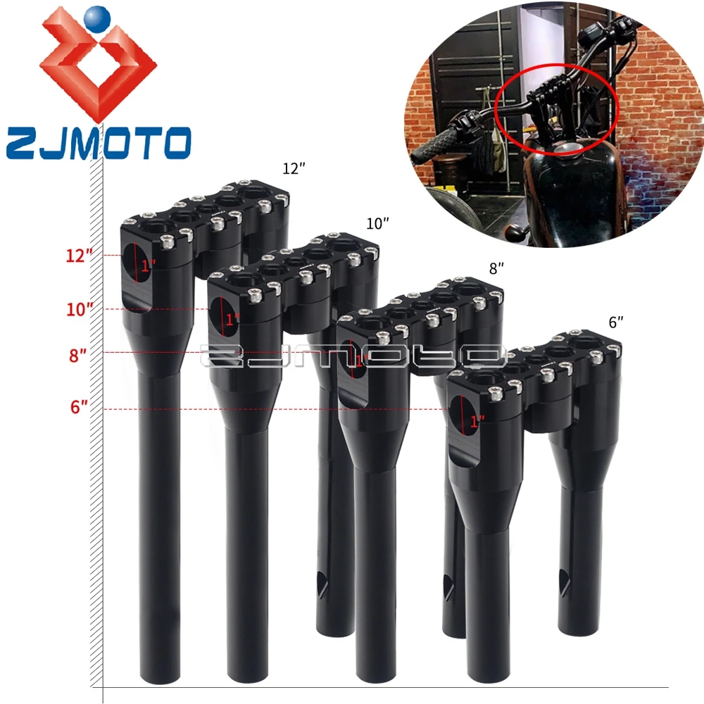 6'' 8'' 10'' 12'' Aluminum Handlebar Riser 32mm for Harley Sportster XL883 Touring Road King Street Glide FLHR FLHX Softail Dyna
6'' 8'' 10'' 12'' Aluminum Handlebar Riser 32mm for Harley Sportster XL883 Touring Road King Street Glide FLHR FLHX Softail Dyna