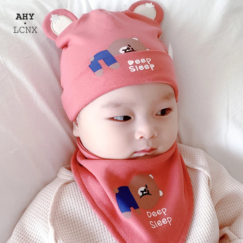 2021 Autum Winter Warm Infant Cotton Kids Hat And Triangle Scarf Set Lovely Cartoon Sleeping Bear Baby Knit Hat For 3-12month
2021 Autum Winter Warm Infant Cotton Kids Hat And Triangle Scarf Set Lovely Cartoon Sleeping Bear Baby Knit Hat For 3-12month