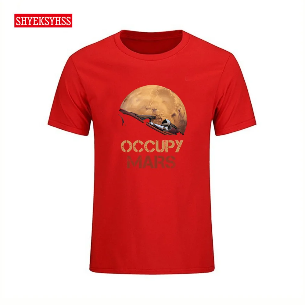 Men T shirt Men Novelty Occupy Mars SpaceX Starman Tshirt 100% Cotton Hip Hop Elon Musk T-shirt Summer 2020
Men T shirt Men Novelty Occupy Mars SpaceX Starman Tshirt 100% Cotton Hip Hop Elon Musk T-shirt Summer 2020