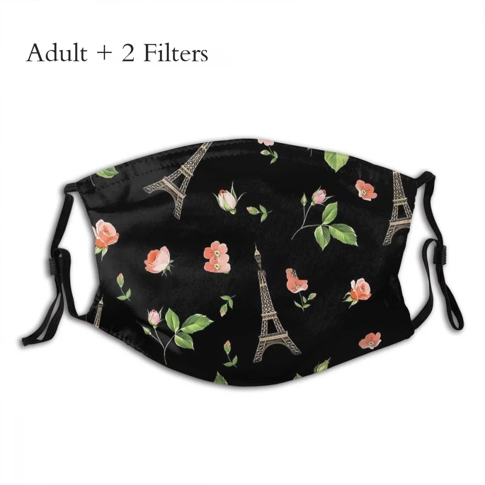 Paris Eiffel Tower French Roses Washable Cloth Mouth Masque Eiffel Tower in Paris France Reusable Mask With Filters
Paris Eiffel Tower French Roses Washable Cloth Mouth Masque Eiffel Tower in Paris France Reusable Mask With Filters