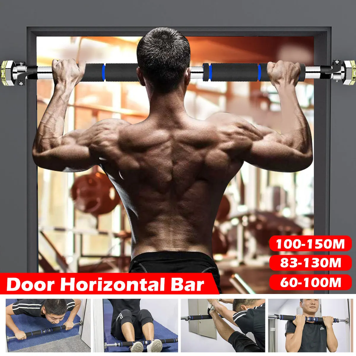 200kg Door Horizontal Bars Steel Home Gym Workout Chin push Up Pull Up Training Bar Sport Fitness Sit-ups Equipments Heavy Duty
200kg Door Horizontal Bars Steel Home Gym Workout Chin push Up Pull Up Training Bar Sport Fitness Sit-ups Equipments Heavy Duty