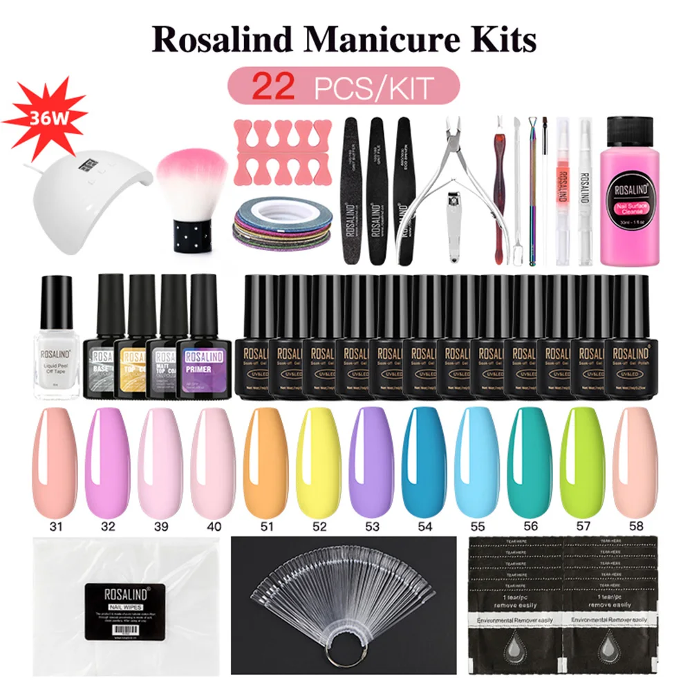 Gel Nail Polish Kit with LED Nail Dryer Lamp Full Set Nail Polish Set Manicure Tool Home DIY Professional Salon Nail Art
Gel Nail Polish Kit with LED Nail Dryer Lamp Full Set Nail Polish Set Manicure Tool Home DIY Professional Salon Nail Art
