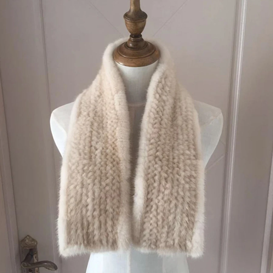 Knitted Scarf Women Winter Shawl Accessories Genuine Mink Fur Neckerchief Good-Quality Luxury Muffler
Knitted Scarf Women Winter Shawl Accessories Genuine Mink Fur Neckerchief Good-Quality Luxury Muffler