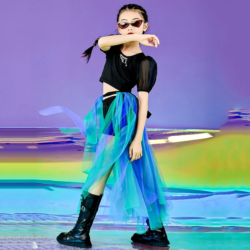 2021 Hip Hop Girls Clothing Jazz Dance Costume Short Sleeves Hiphop Outfits Children's Day Show Stage Costume Rave Wear DNV14654
2021 Hip Hop Girls Clothing Jazz Dance Costume Short Sleeves Hiphop Outfits Children's Day Show Stage Costume Rave Wear DNV14654