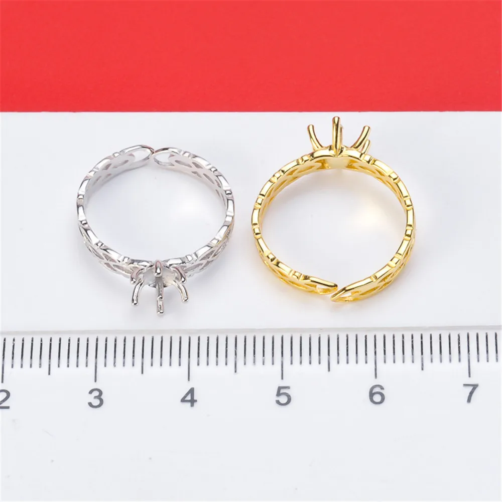 DIY Pearl Rings Jewelry Making for 925 Silver Rings Settings Adjustable Opening Blank Base Classic Ring Mount Charm Gift Factory
DIY Pearl Rings Jewelry Making for 925 Silver Rings Settings Adjustable Opening Blank Base Classic Ring Mount Charm Gift Factory