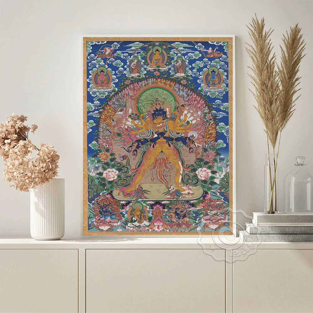 Thangka Buddha Shakyamuni Art Prints Poster Tibetan Buddhism Illustration Retro Canvas Painting Wall Stickers Home Decor Gift
Thangka Buddha Shakyamuni Art Prints Poster Tibetan Buddhism Illustration Retro Canvas Painting Wall Stickers Home Decor Gift