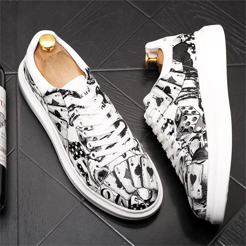 Hip-Hop Punk Graffiti Men Sneakers Web Celebrity Platform Shoes Male Height Increasing Flats Trainers Zapatillas Hombre
Hip-Hop Punk Graffiti Men Sneakers Web Celebrity Platform Shoes Male Height Increasing Flats Trainers Zapatillas Hombre