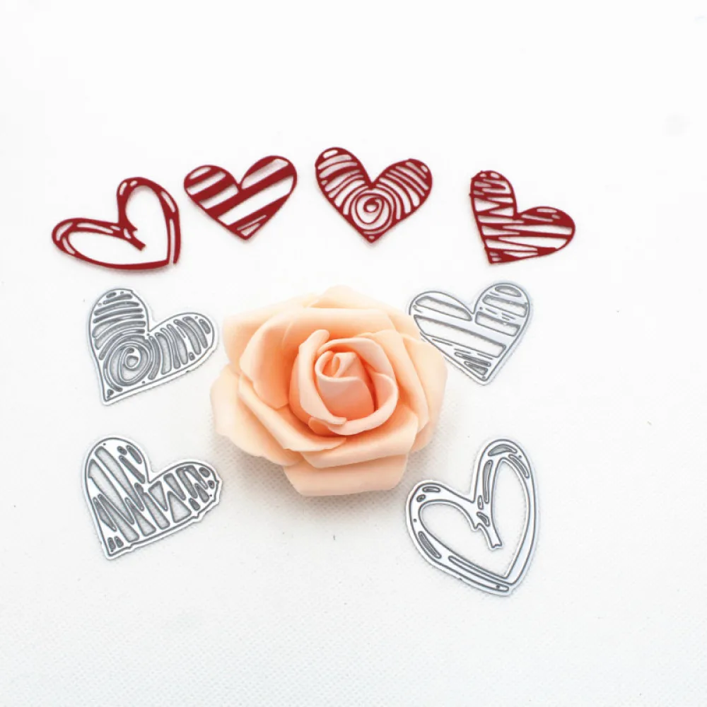 Metal Cutting Dies 4pcs Heart Shaped Hollow Frame Stencil For DIY Scrapbooking Album Paper Craft Cards Decor Embossing
Metal Cutting Dies 4pcs Heart Shaped Hollow Frame Stencil For DIY Scrapbooking Album Paper Craft Cards Decor Embossing