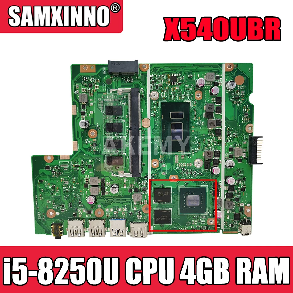 Akemy X540UBR материнская плата для ноутбука Asus X540UB X540UBR X540UV REV 2,0 материнская плата W/ i5-8250U Процессор 4 Гб Оперативная память (V2G)
Akemy X540UBR материнская плата для ноутбука Asus X540UB X540UBR X540UV REV 2,0 материнская плата W/ i5-8250U Процессор 4 Гб Оперативная память (V2G)