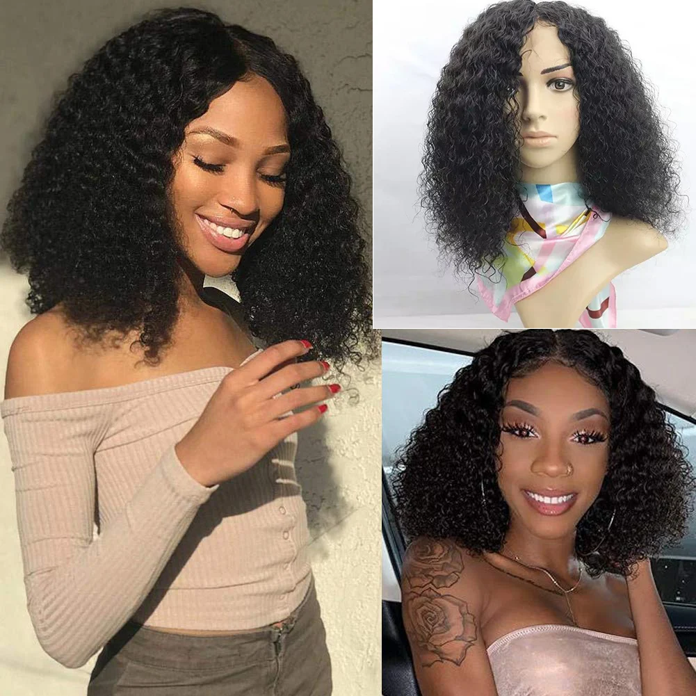 Soft Glueless 180 % Density Short Cut Bob Kinky Curly Synthetic Front Lace Wig For Black Women Babyhair Preplucked Cosplay Daily
Soft Glueless 180 % Density Short Cut Bob Kinky Curly Synthetic Front Lace Wig For Black Women Babyhair Preplucked Cosplay Daily